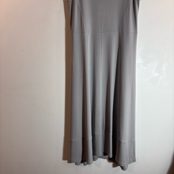 G!OZÉ Sz 1 Jersey Knit Sleeveless Slinky Lagenlook Parachute Style Maxi Dress - Picture 8 of 11